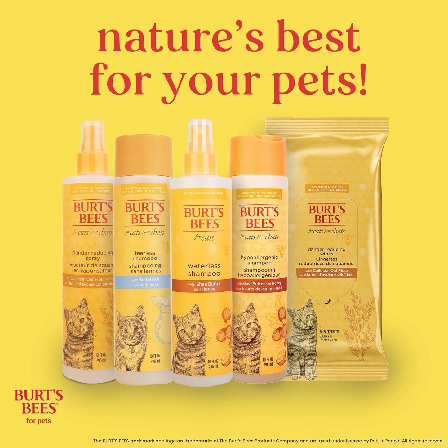 Burt'S Bees for Kittens Natural Tearless Shampoo with Buttermilk Cat Shampoo, Kitten Shampoo - Cat Grooming Supplies, Cat Bath Supplies, Shampoo for Cats, Kitty Shampoo, Pet Shampoo