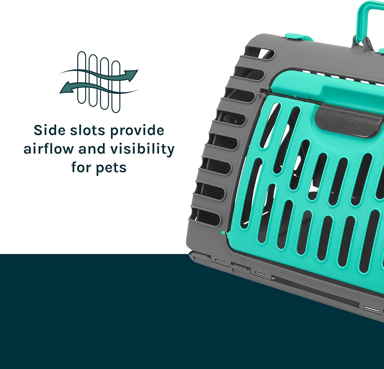 Foldable Travel Cat Carrier - Front Door Plastic Collapsible Carrier Collection, Waterproof Bed